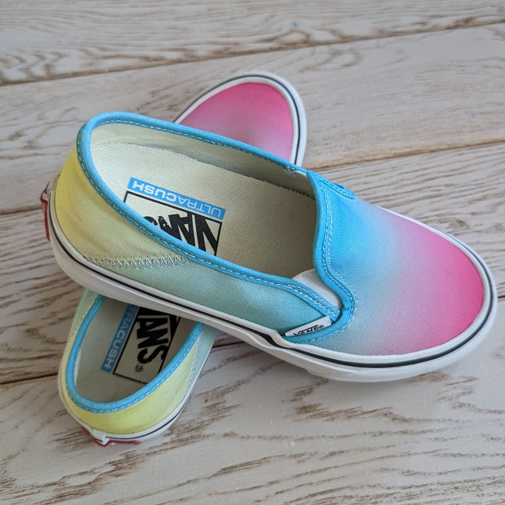 VANS Ombre Multicolored Ultracush Unisex Slip SF On Shoes/Sneakers  Sz M4.5/W6.0